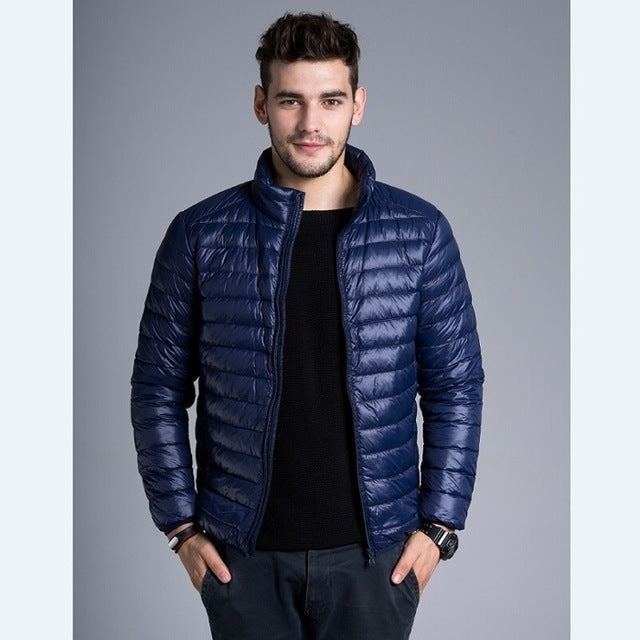 Men's lightweight quilted puffer jacket