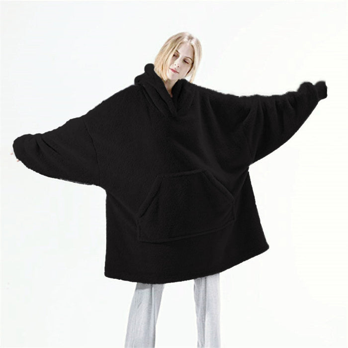 Quinn | Oversized Blanket Hoodie with Double-Sided Plush Fleece