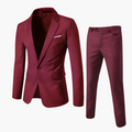 Slim Fit Suit Set for Men with Blazer and Trousers