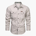 Men's Cargo Long Sleeve Shirt – Comfortable Outdoor Casual Shirt