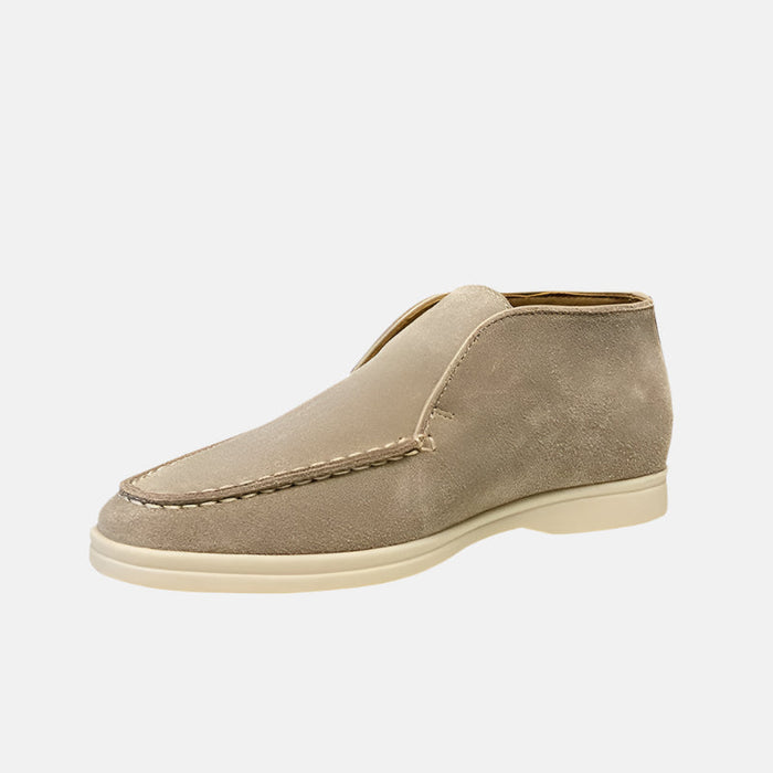 Men's Suede Chukka Loafers Slip-On Ankle Boot Style