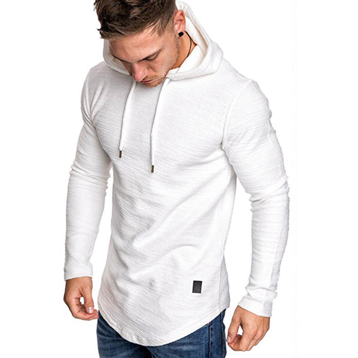 Logan | Men's Slim Fit Pullover Hoodie with Curved Hem