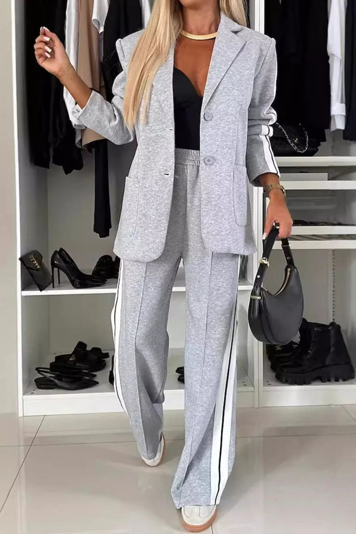 Women's Two-Piece Suit Set Blazer and Trousers