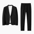 Men’s Two-Piece Blazer Suit with Drawstring Trousers