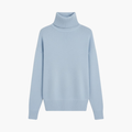 Women’s High Neck Jumper with Ribbed Hem and Long Sleeves