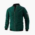 Men’s Bomber Jacket with Zip and Elastic Cuffs