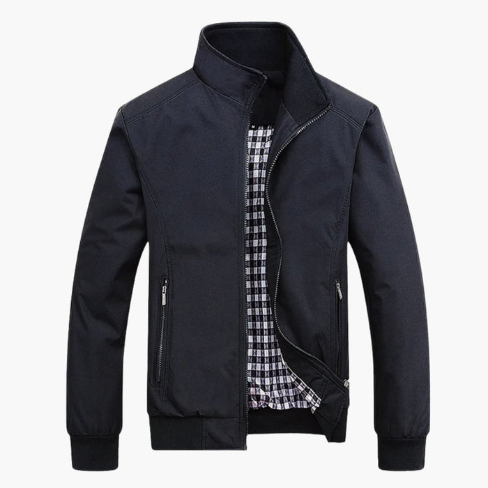 Men’s Bomber Jacket with Zip and Side Pockets