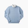 Men’s Crew Neck Sweater with Long Sleeves and Ribbed Edges