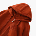Men’s Hooded Cardigan with Open Front and Long Sleeves