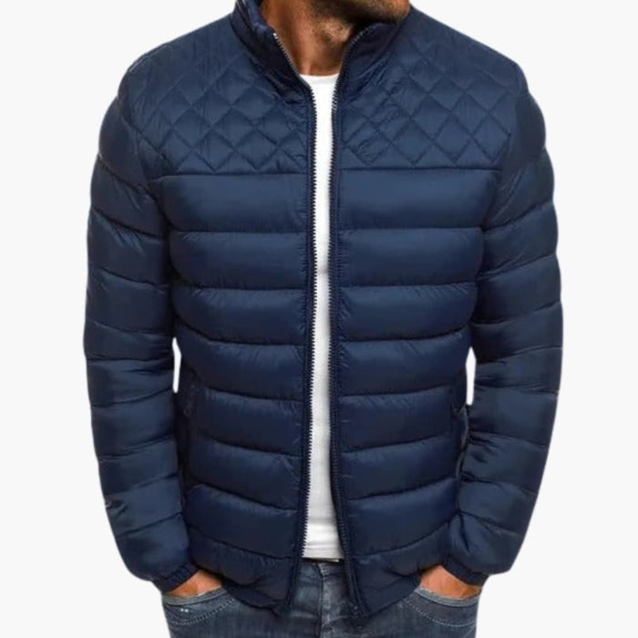 Men’s Quilted Outer Jacket with Hood