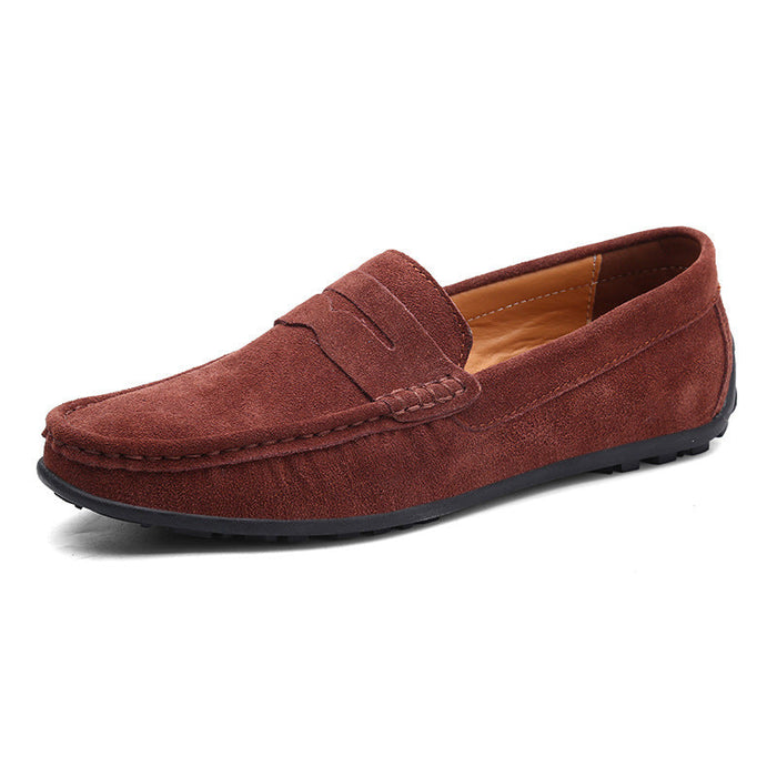 Men's Suede Penny Loafers Slip-On Driving Moccasins