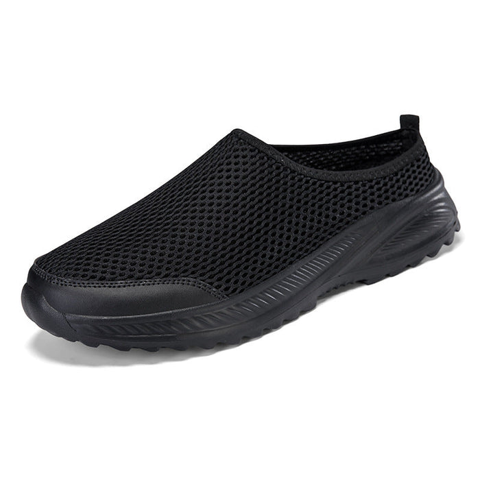 Slip-On Mesh Mules with Cushioned Footbed for Walking