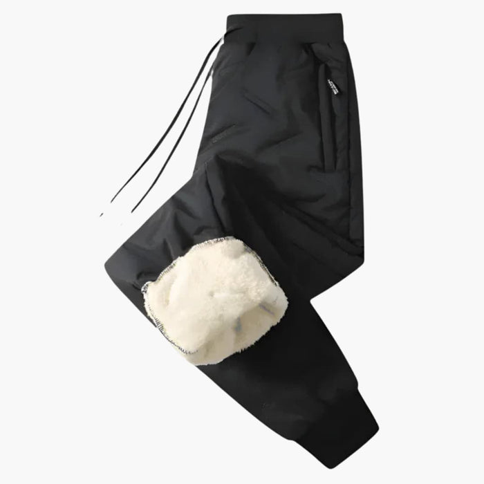 Unisex Lined Pants with Elastic Cuffs and Adjustable Waist