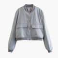 Women’s Bomber Jacket with Hip-Length Design