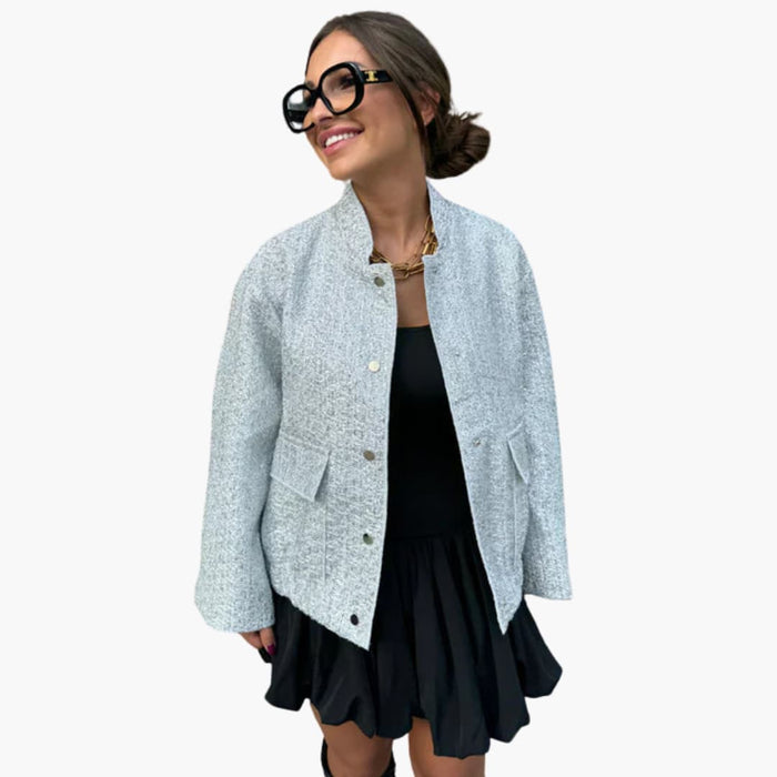 Women’s Layering Bomber Jacket with Side Pockets