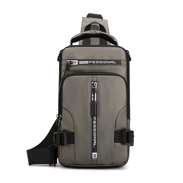 Wyatt | Men's Sling Chest Bag with Tablet Pocket and USB Port