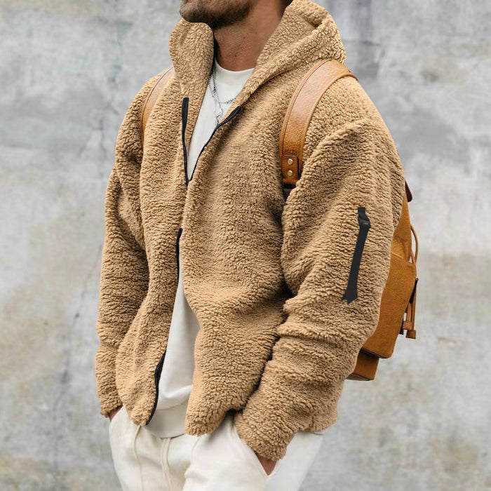 Tommy | Men's Double-Sided Plush Fleece Jacket with Hood
