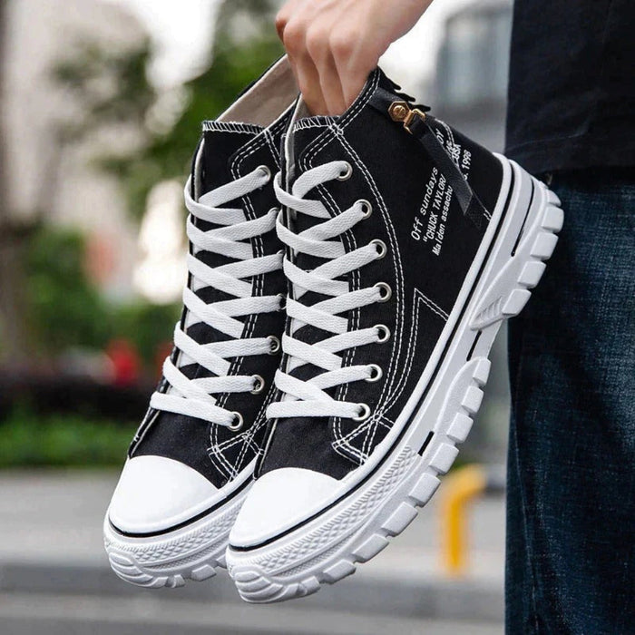 Men's High-Top Sneakers Lace-Up Chunky Platform