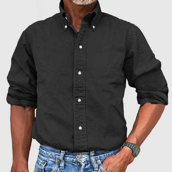 Men's Button-Down Shirt Long Sleeve Collared